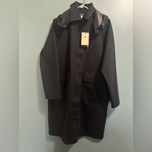Nike Black Windrunner Storm-FIT ADV Oversized Trench Rain Coat Womens Sz XS $375